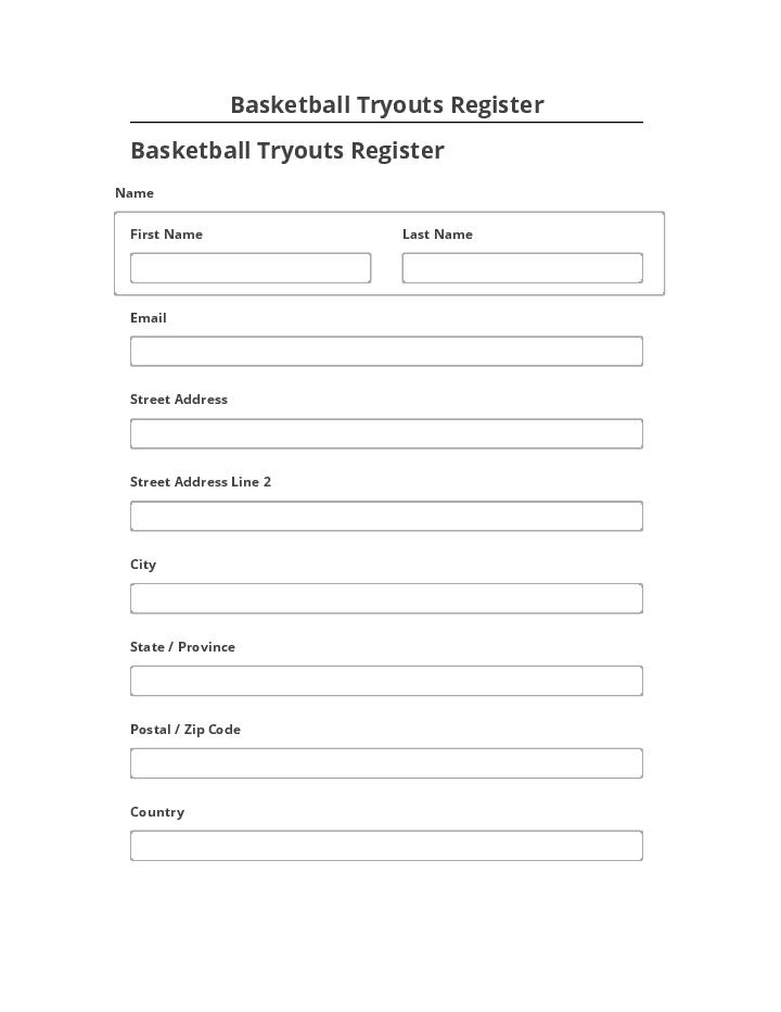 Automate Basketball Tryouts Register in Salesforce