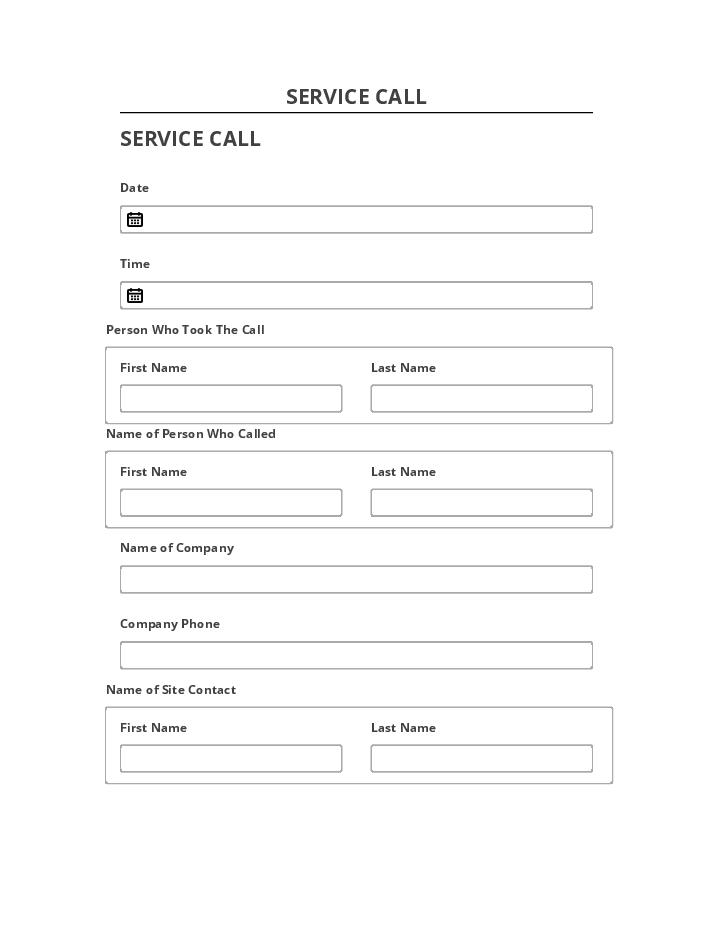 Automate SERVICE CALL in Microsoft Dynamics