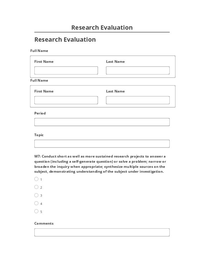 Manage Research Evaluation in Microsoft Dynamics