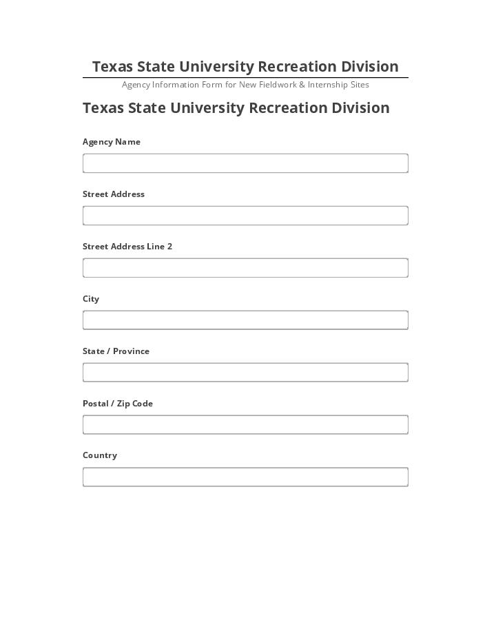 Synchronize Texas State University Recreation Division with Netsuite