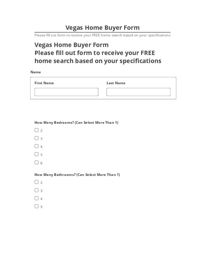 Incorporate Vegas Home Buyer Form in Netsuite