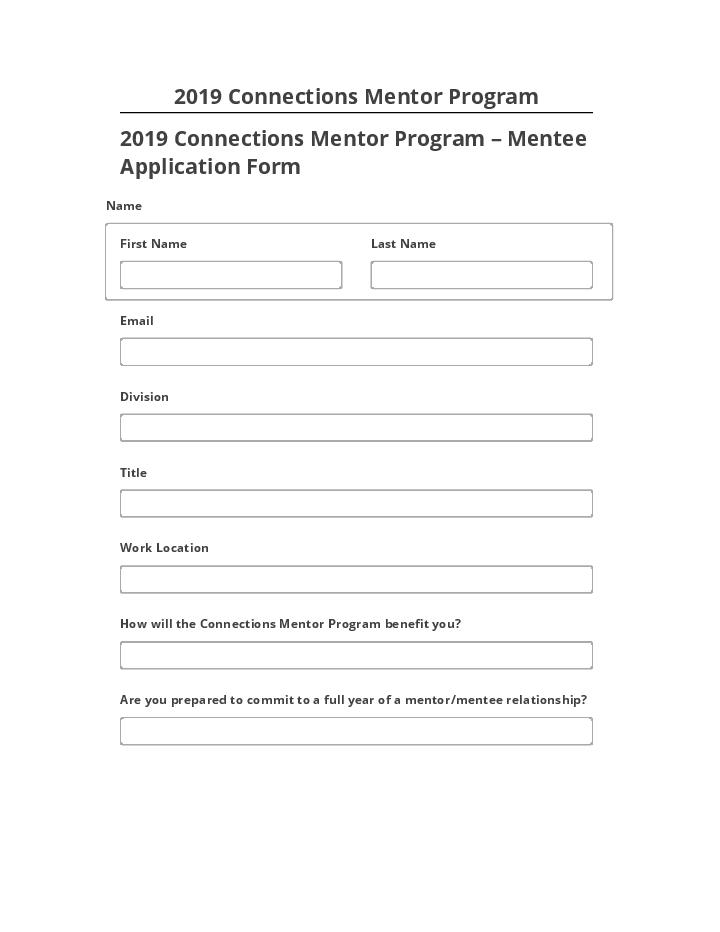 Update 2019 Connections Mentor Program from Netsuite