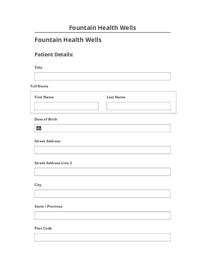 Synchronize Fountain Health Wells with Salesforce