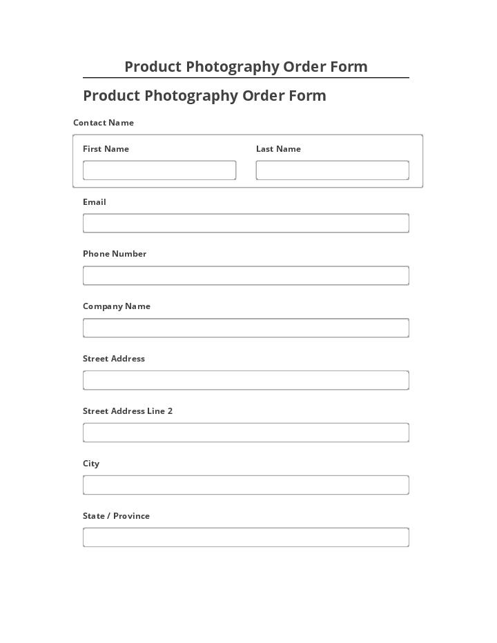 Automate Product Photography Order Form in Salesforce