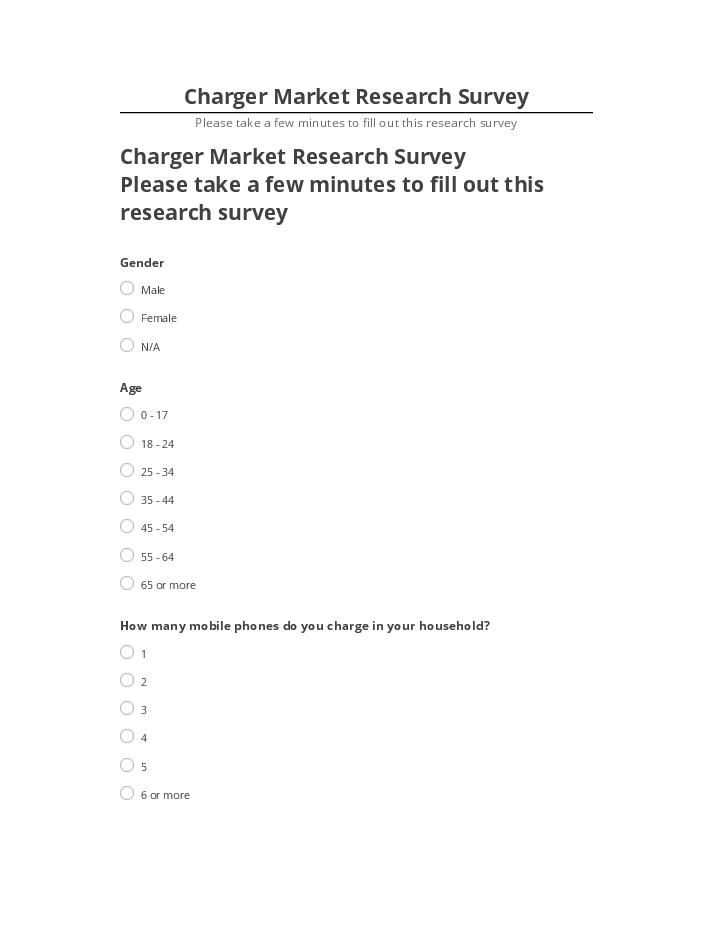 Manage Charger Market Research Survey