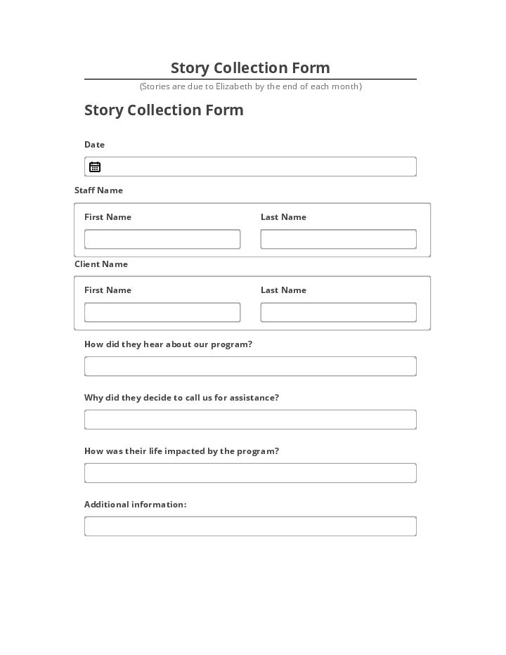 Automate Story Collection Form in Salesforce