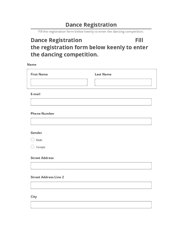 Archive Dance Registration to Microsoft Dynamics