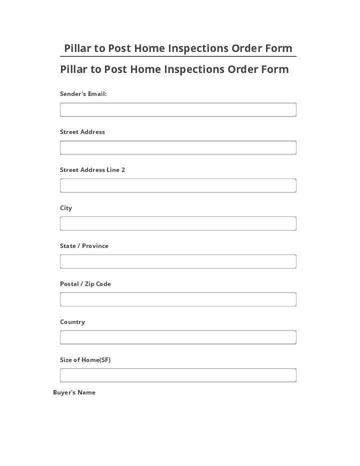 Automate Pillar to Post Home Inspections Order Form in Salesforce