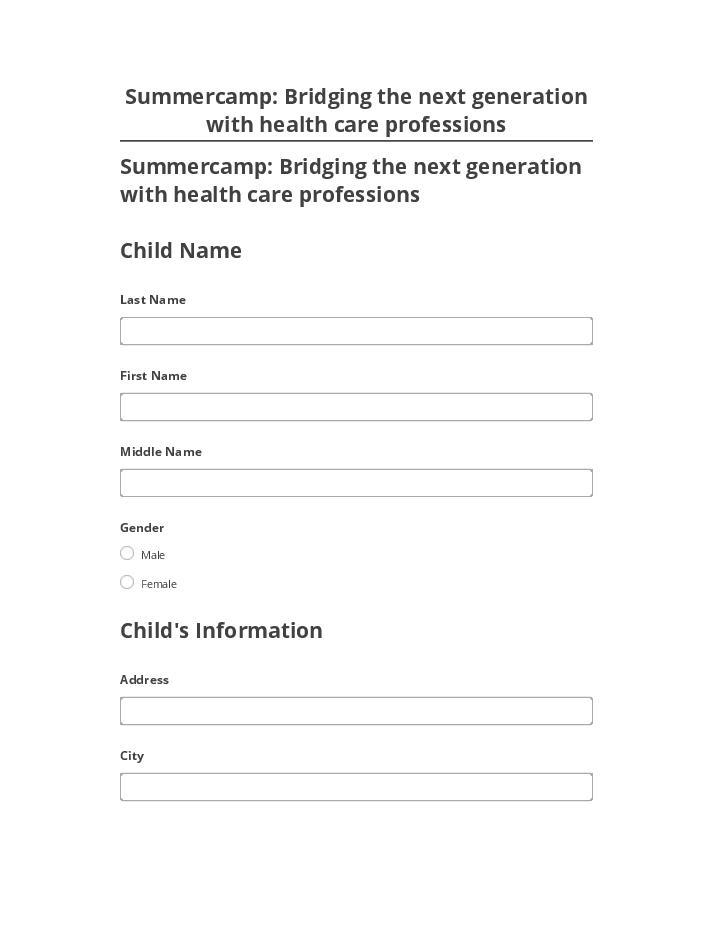 Integrate Summercamp: Bridging the next generation with health care professions