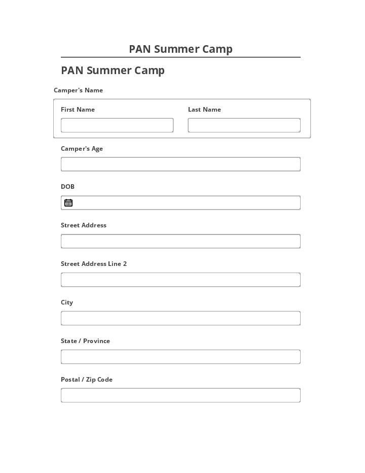 Extract PAN Summer Camp from Netsuite