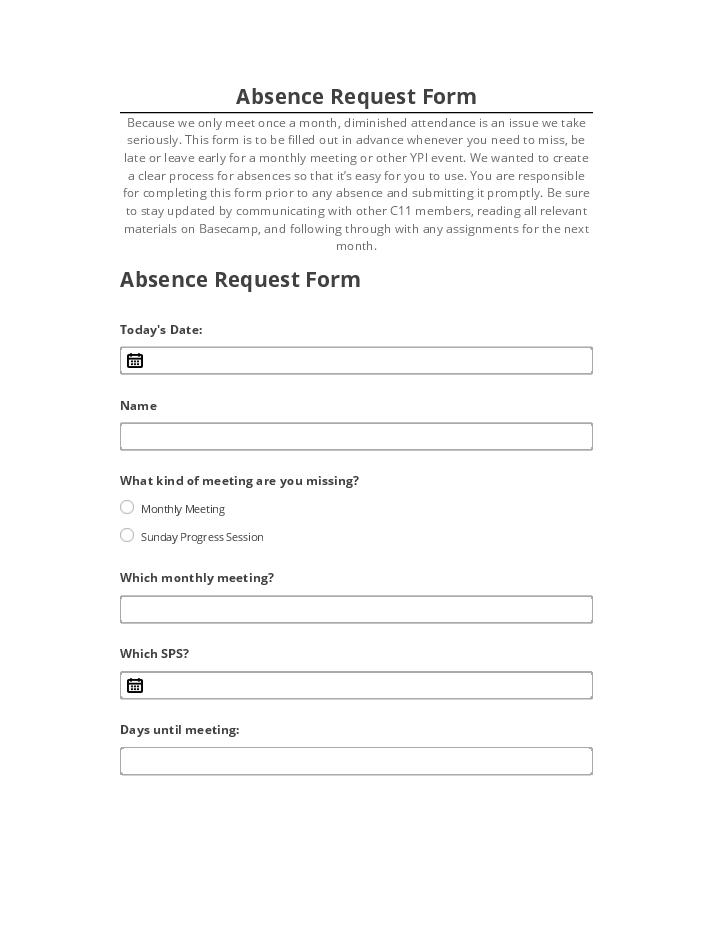 Automate Absence Request Form in Netsuite