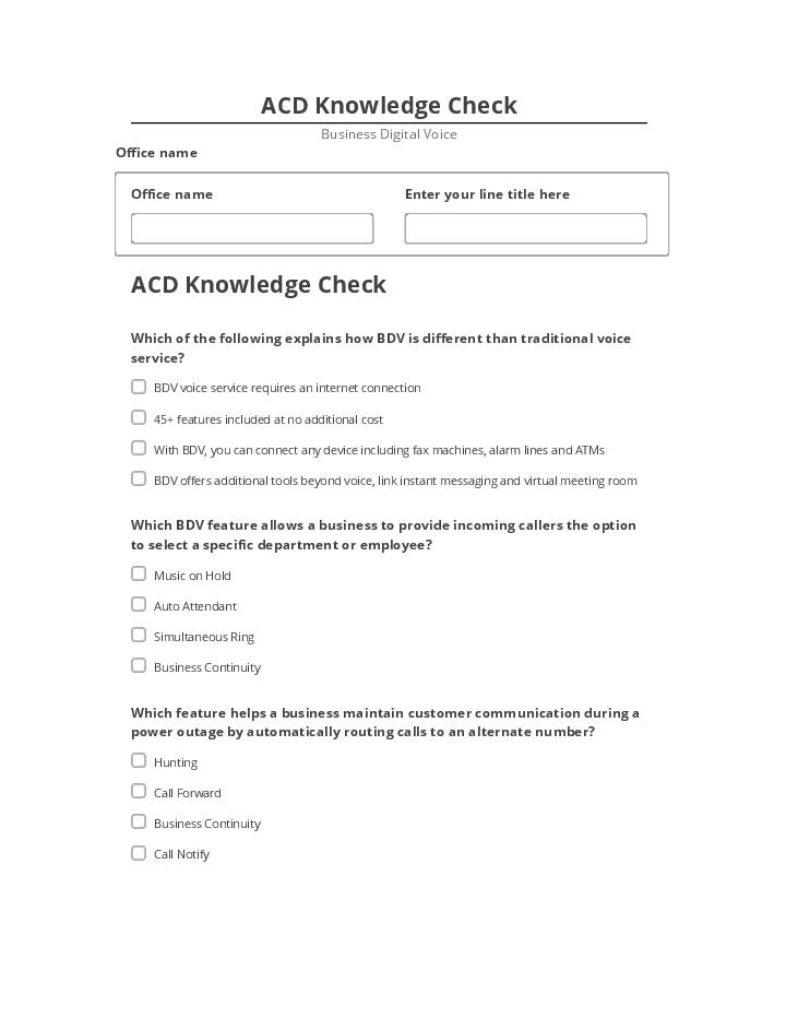 Update ACD Knowledge Check from Microsoft Dynamics