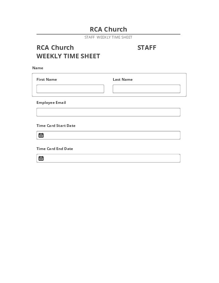 Automate RCA Church in Salesforce