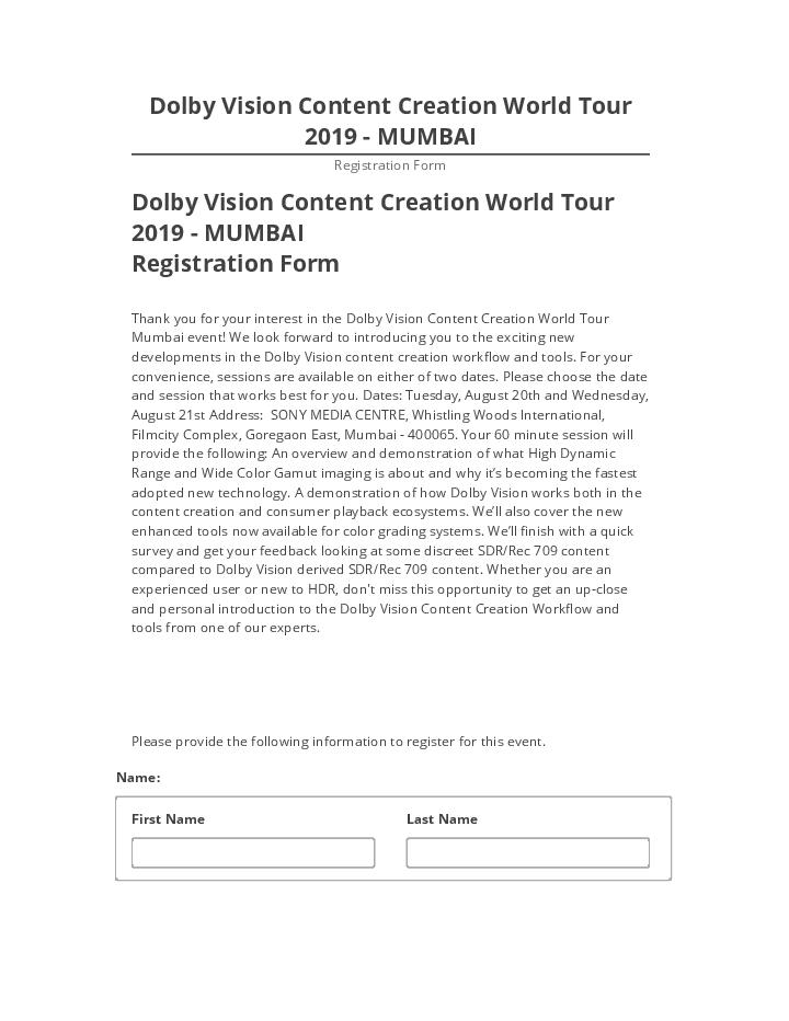 Integrate Dolby Vision Content Creation World Tour 2019 - MUMBAI with Netsuite