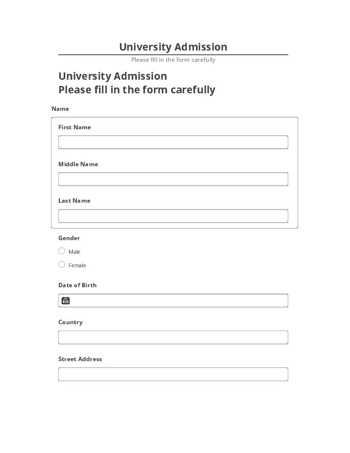 Automate University Admission in Microsoft Dynamics