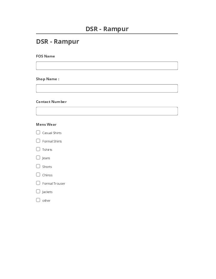 Export DSR - Rampur to Salesforce