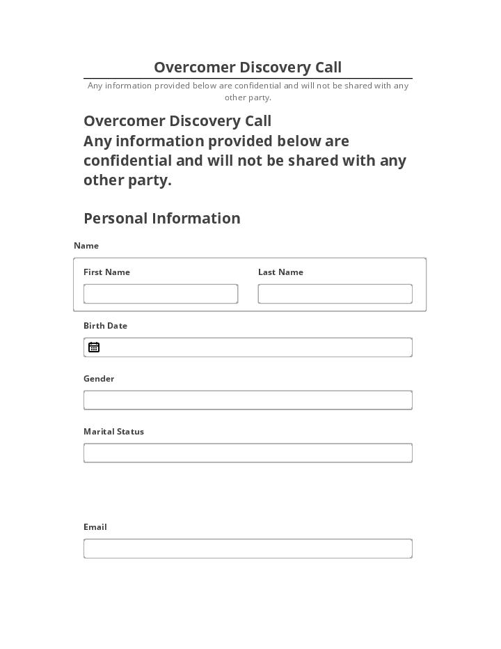 Update Overcomer Discovery Call from Netsuite