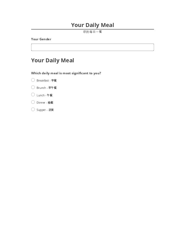 Incorporate Your Daily Meal in Netsuite
