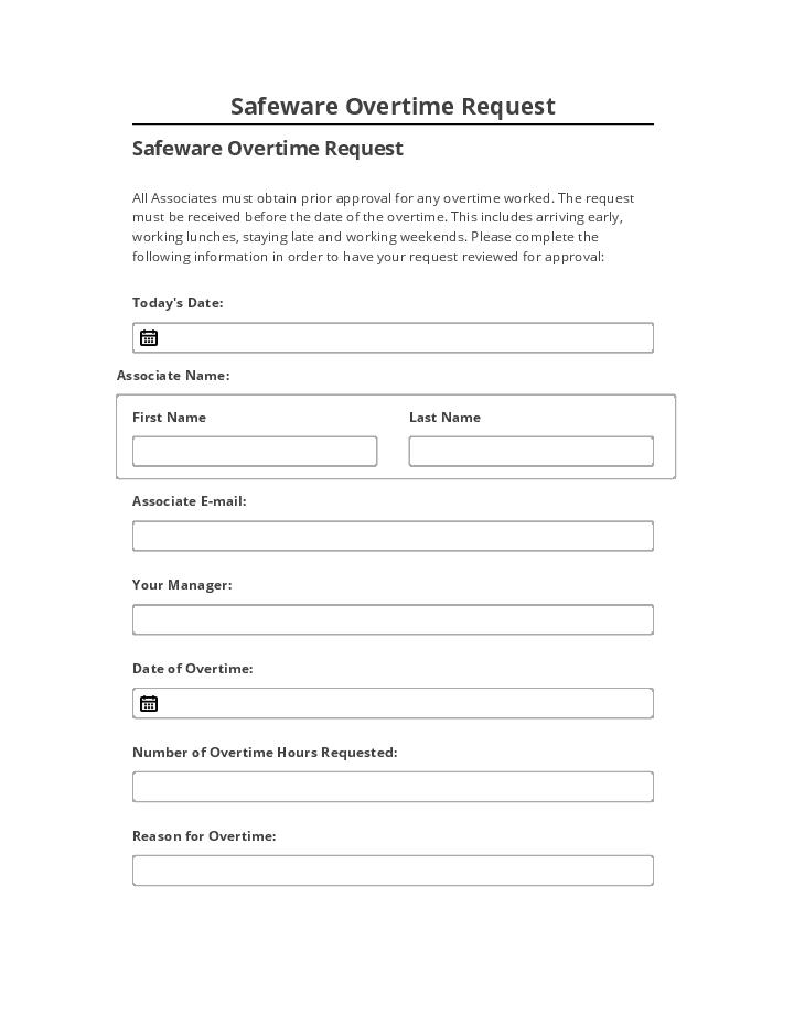 Extract Safeware Overtime Request from Netsuite