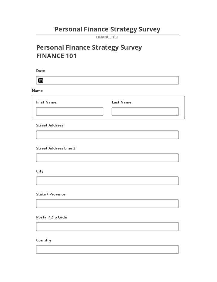 Automate Personal Finance Strategy Survey in Microsoft Dynamics