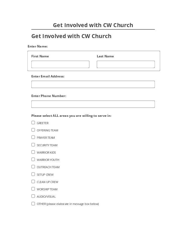 Archive Get Involved with CW Church to Netsuite