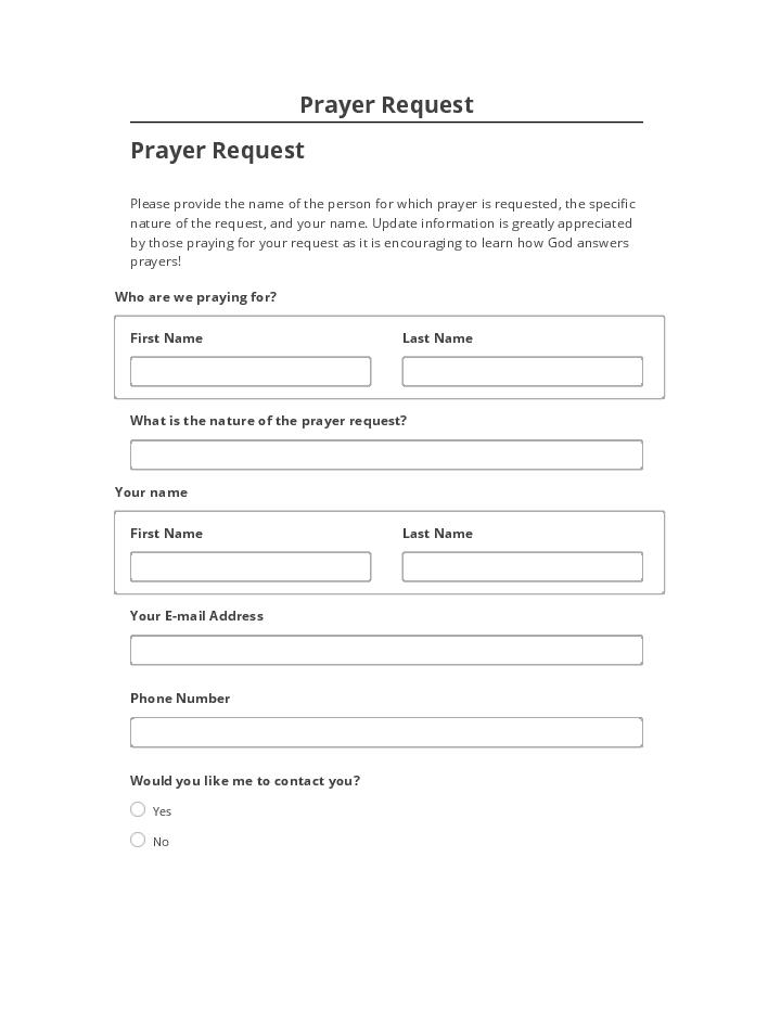 Extract Prayer Request
