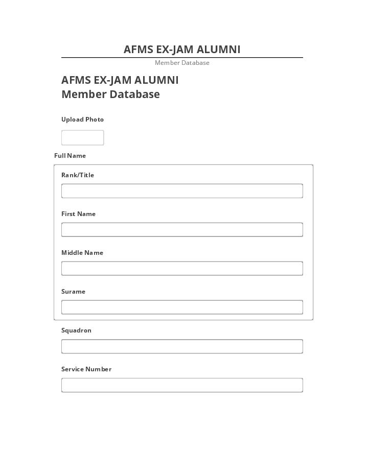 Incorporate AFMS EX-JAM ALUMNI