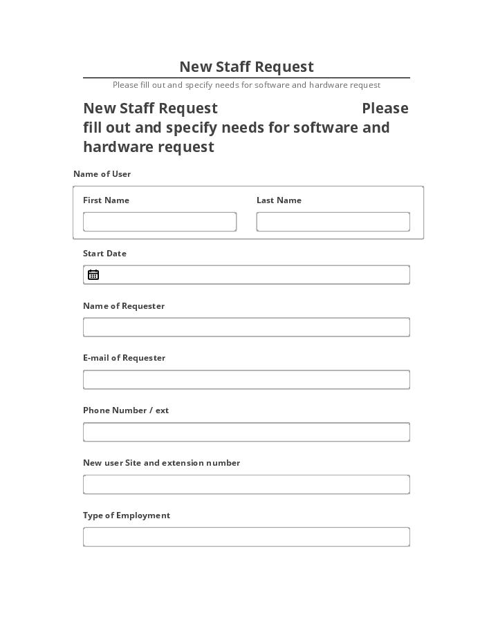 Synchronize New Staff Request