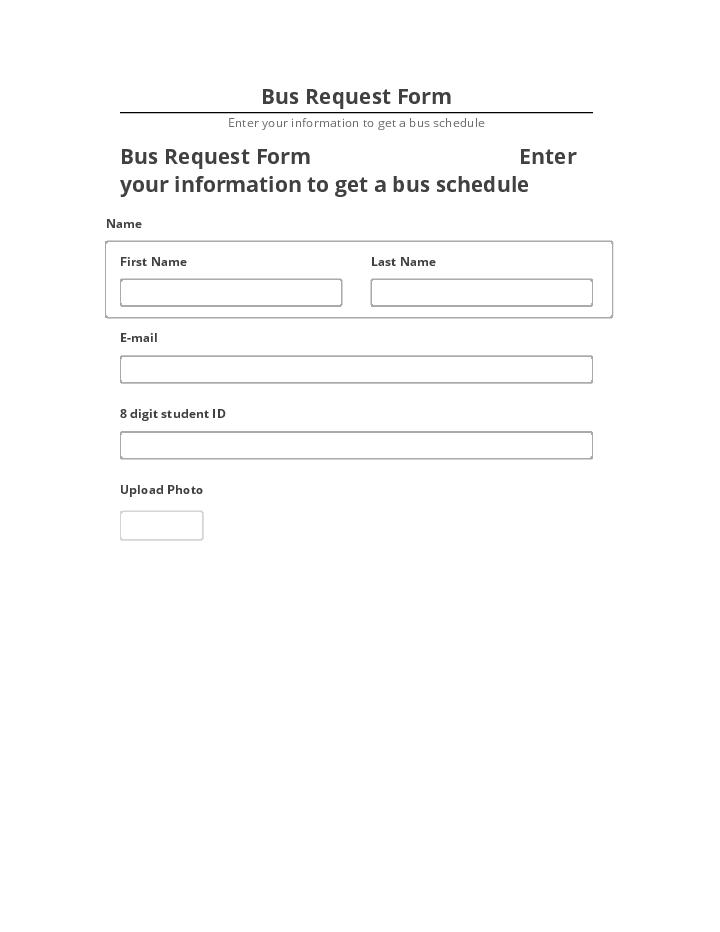 Integrate Bus Request Form with Salesforce
