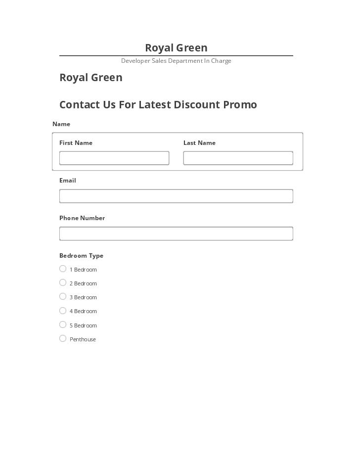 Arrange Royal Green in Microsoft Dynamics