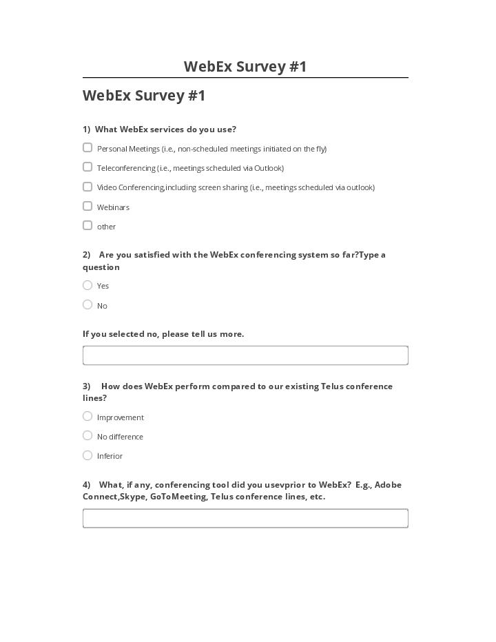 Update WebEx Survey #1 from Microsoft Dynamics