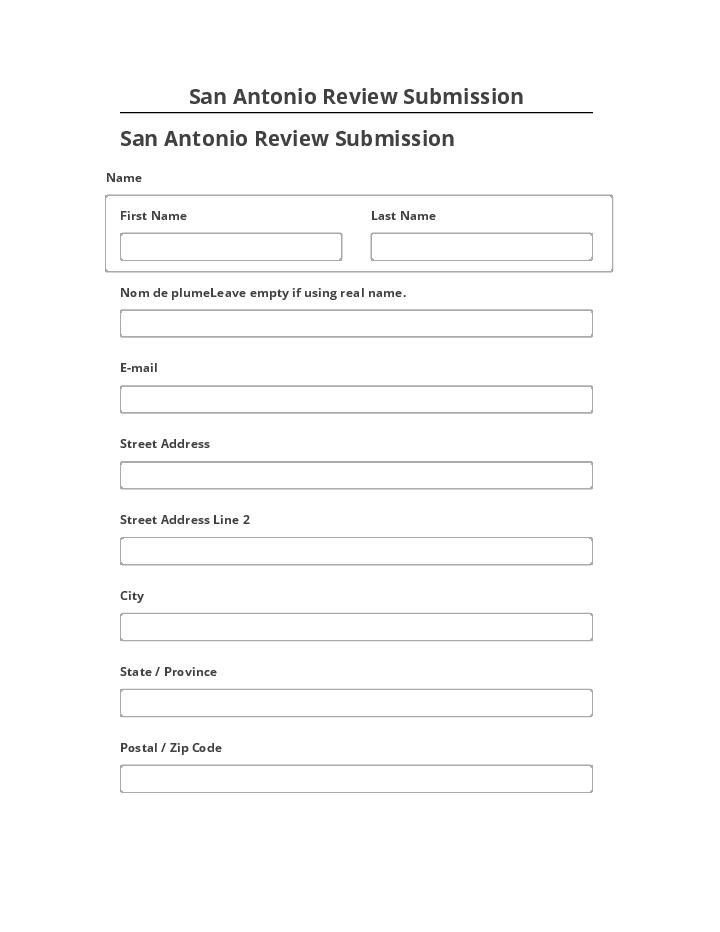 Incorporate San Antonio Review Submission