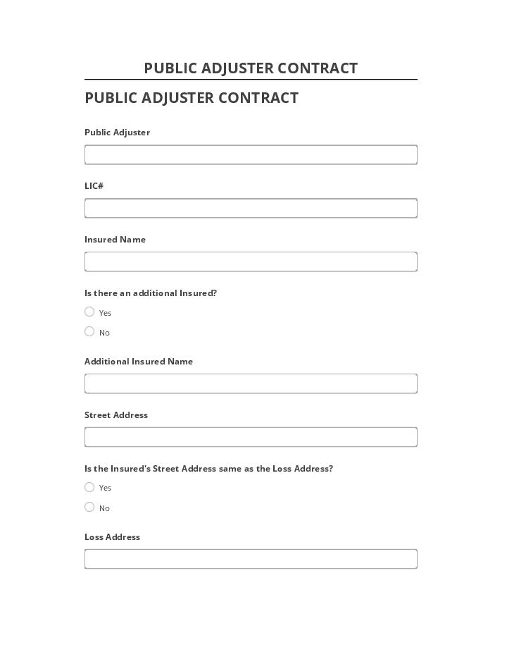 Archive PUBLIC ADJUSTER CONTRACT to Netsuite
