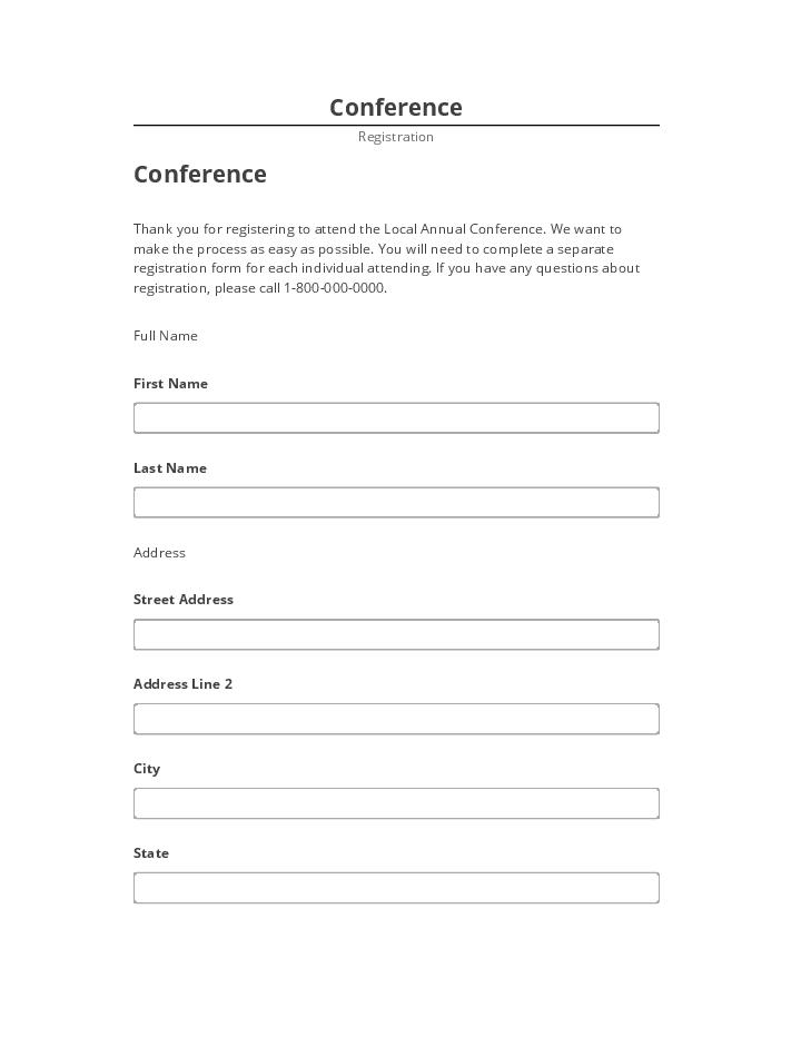 Manage Conference in Salesforce