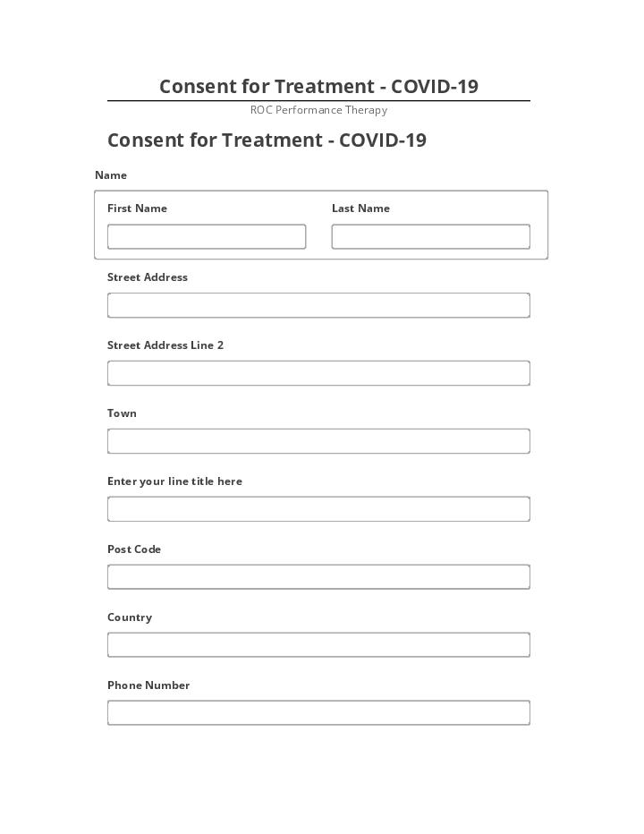 Export Consent for Treatment - COVID-19 to Microsoft Dynamics