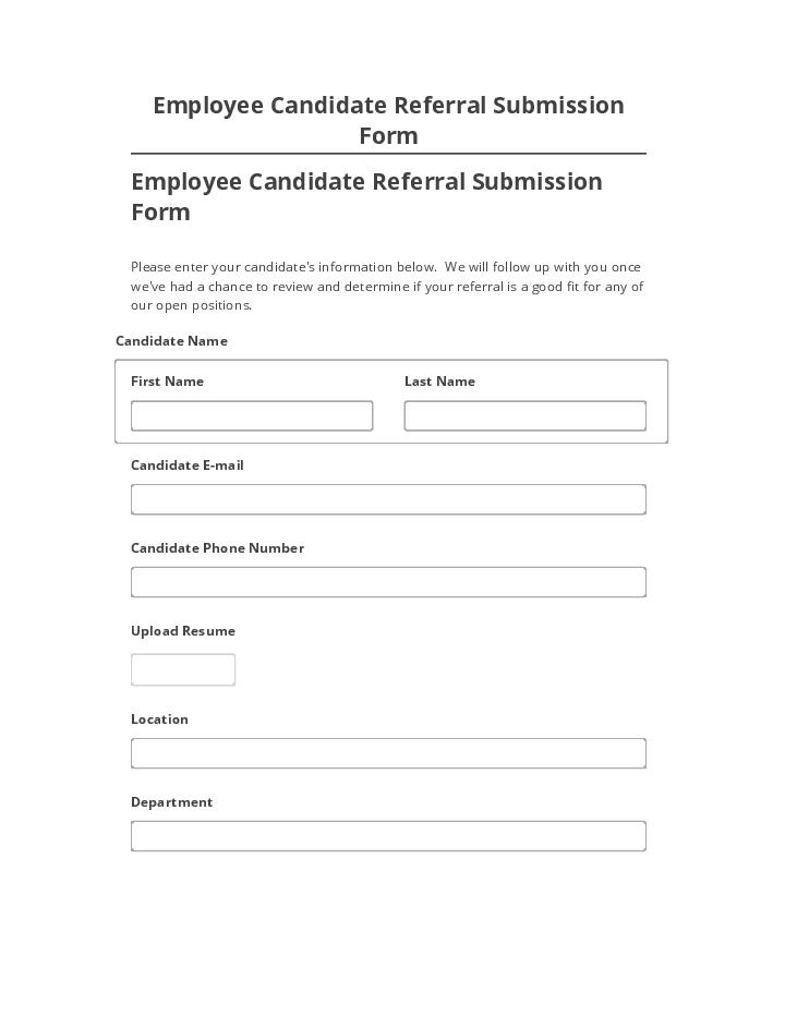 Automate Employee Candidate Referral Submission Form in Salesforce