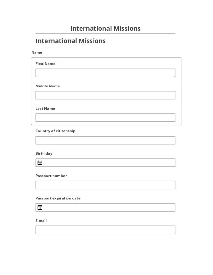 Extract International Missions from Netsuite