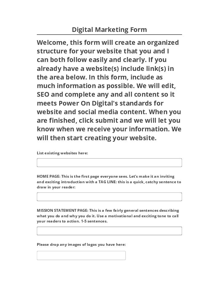 Integrate Digital Marketing Form with Netsuite