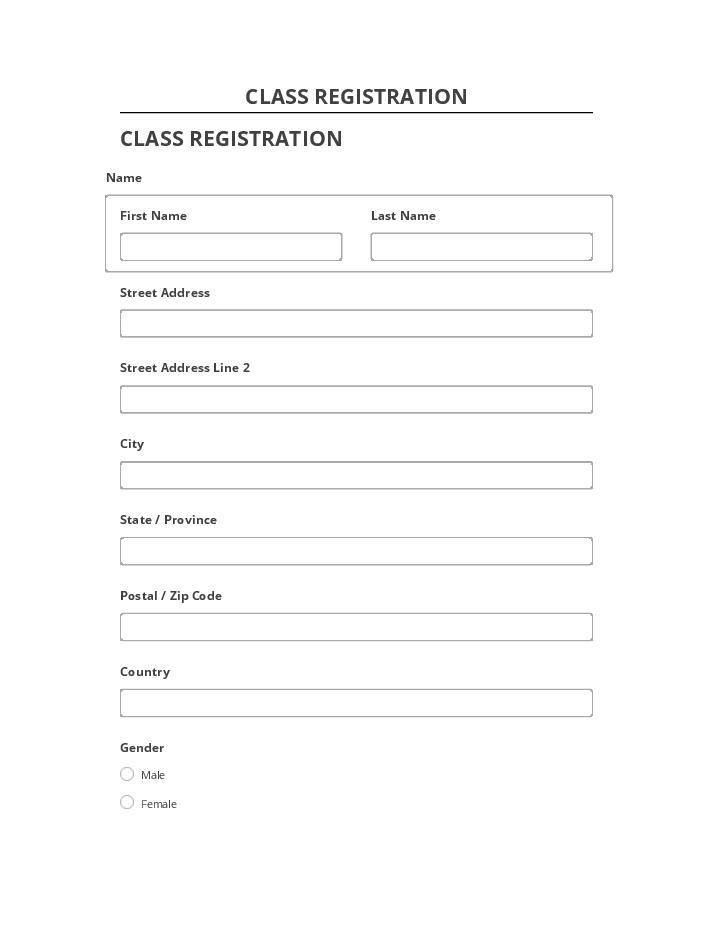 Archive CLASS REGISTRATION to Netsuite