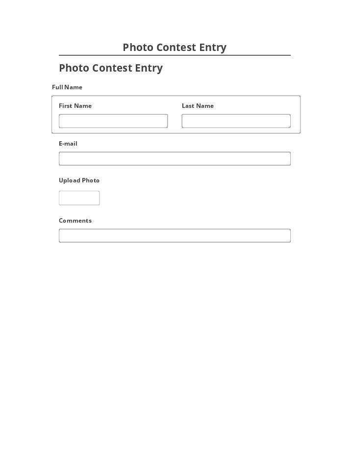 Arrange Photo Contest Entry