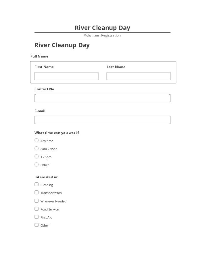 Arrange River Cleanup Day in Netsuite