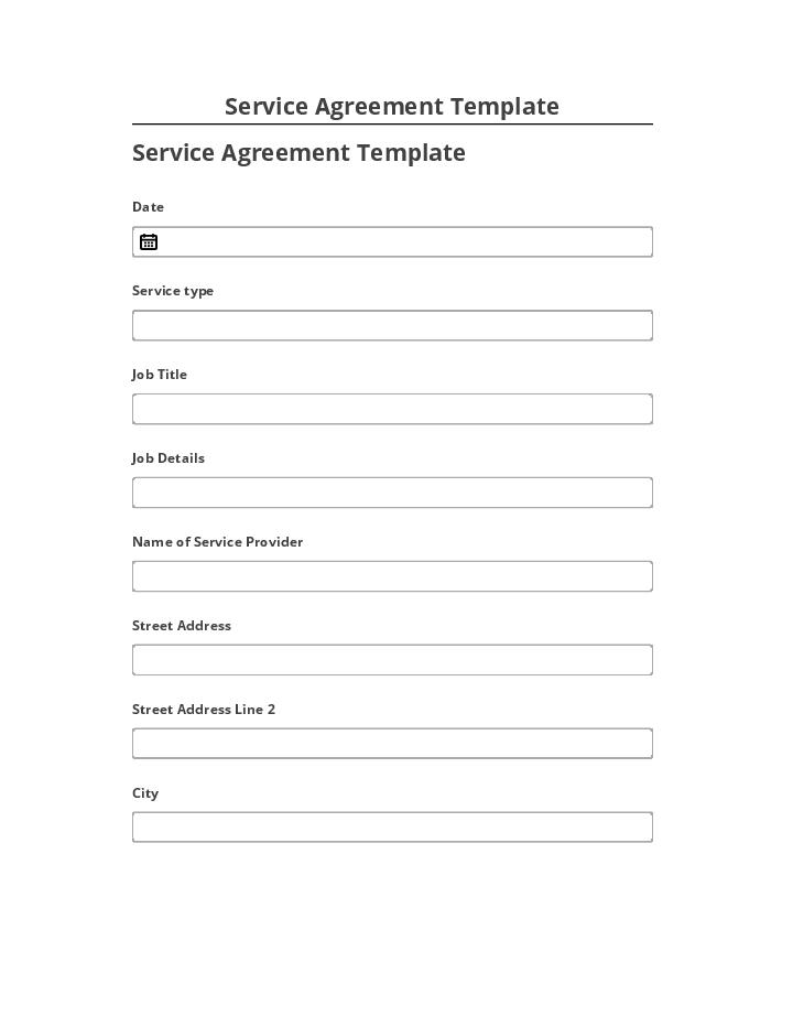 Update Service Agreement Template from Microsoft Dynamics