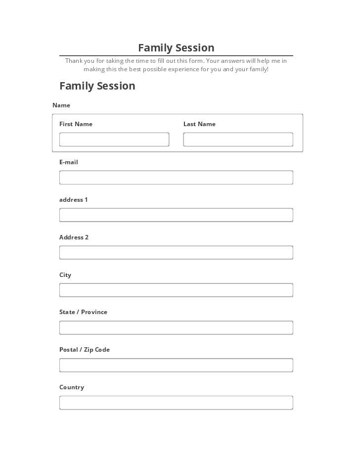 Archive Family Session to Salesforce