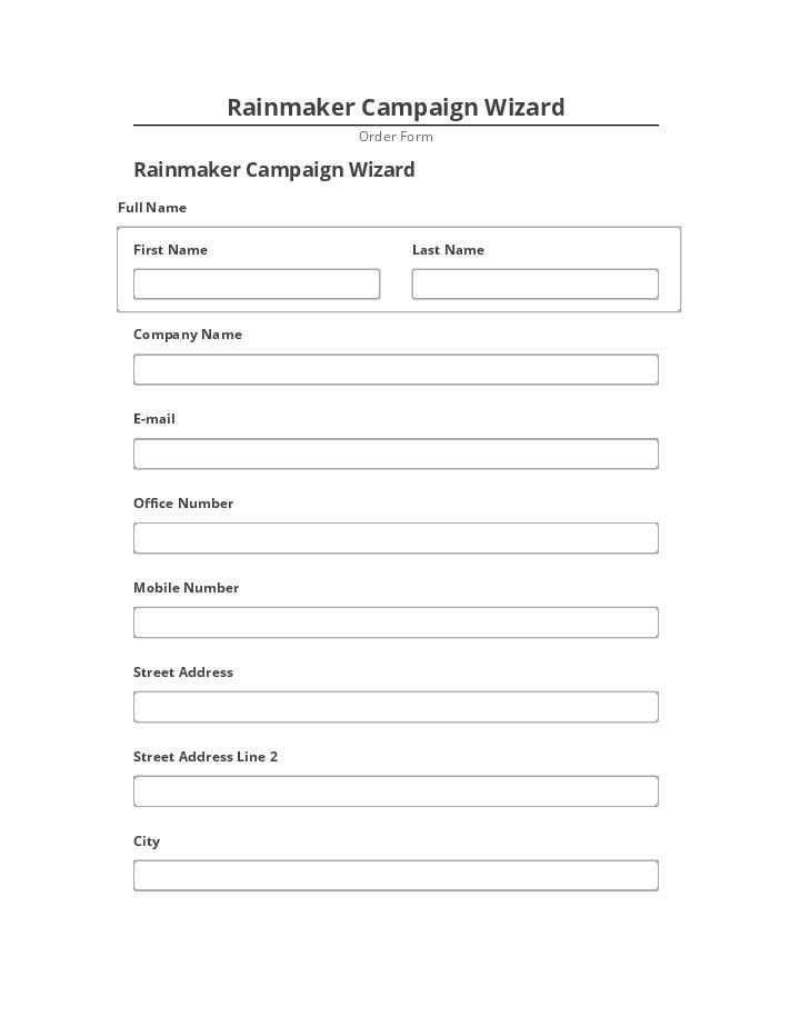 Manage Rainmaker Campaign Wizard