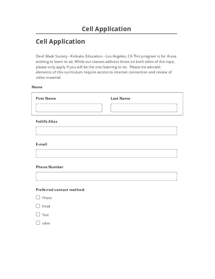 Update Cell Application from Netsuite