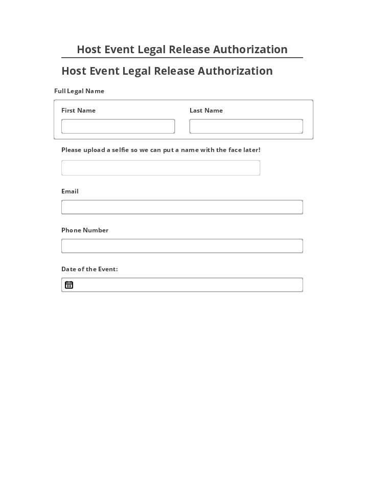 Arrange Host Event Legal Release Authorization in Microsoft Dynamics