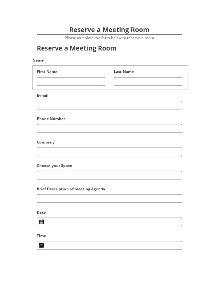 Pre-fill Reserve a Meeting Room from Microsoft Dynamics