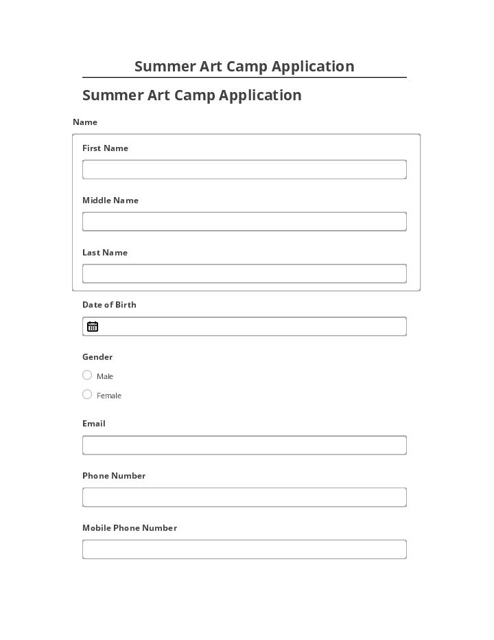 Integrate Summer Art Camp Application with Microsoft Dynamics