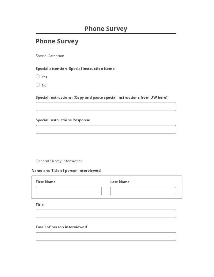 Integrate Phone Survey with Netsuite