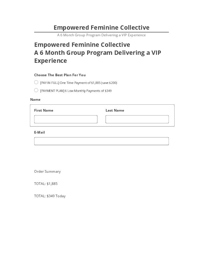 Extract Empowered Feminine Collective from Salesforce